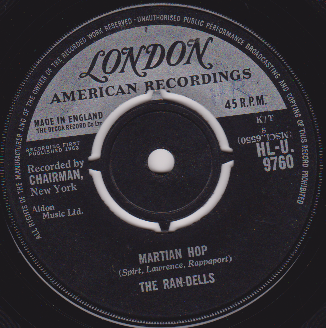 The Ran-Dells – Martian Hop (London 1963) 7" vinyl single G+/-