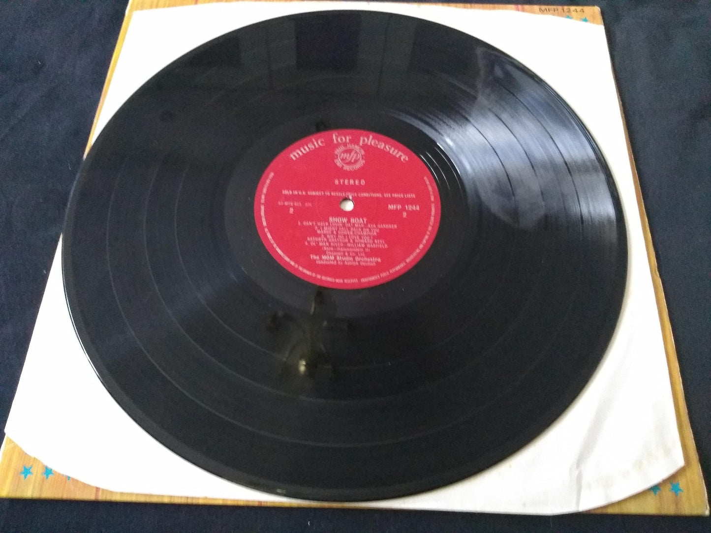 Howard Keel, Kathryn Grayson, Ava Gardner – Selections From The Original MGM Soundtrack Of Showboat (MFP) 12" vinyl LP VG/VG