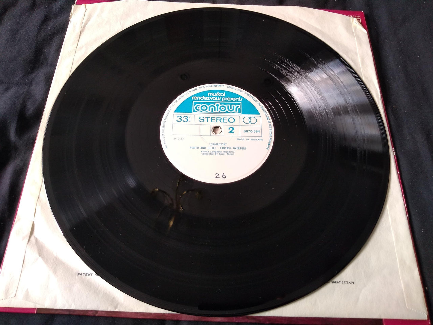 Tchaikovsky, Vienna Symphony Orchestra – The Nutcracker Suite, Op. 71a / Romeo & Juliet - Fantasy Overture (Contour 1972) 12" vinyl LP VG/VG