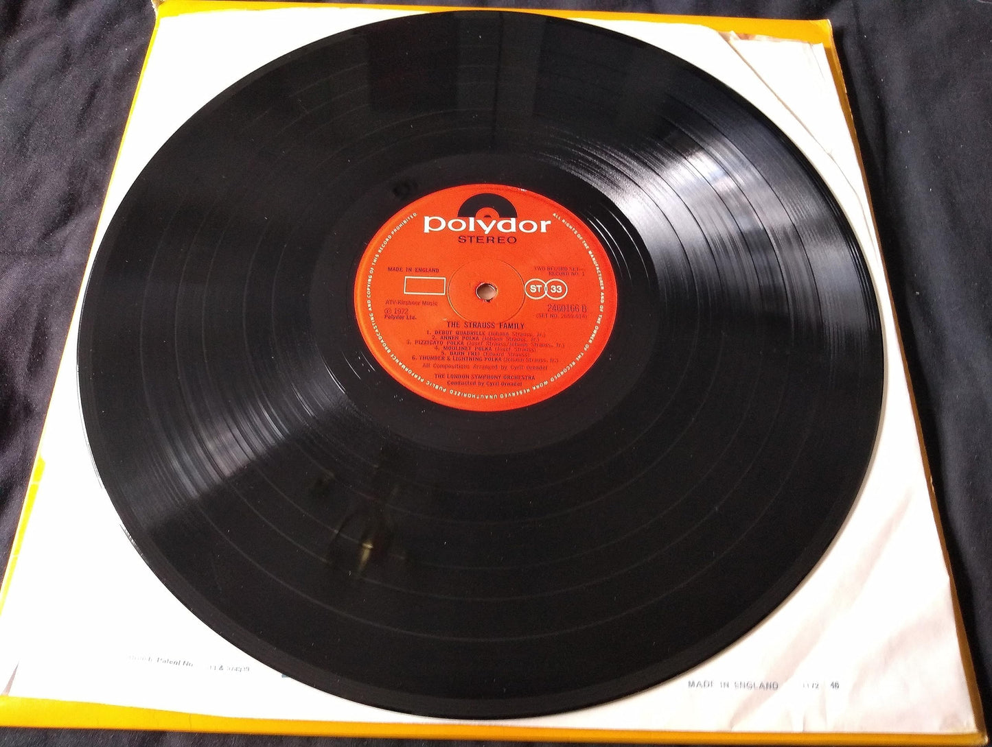 London Symphony Orchestra – The Strauss Family (Polydor 1972) 2x12" vinyl LP VG/VG