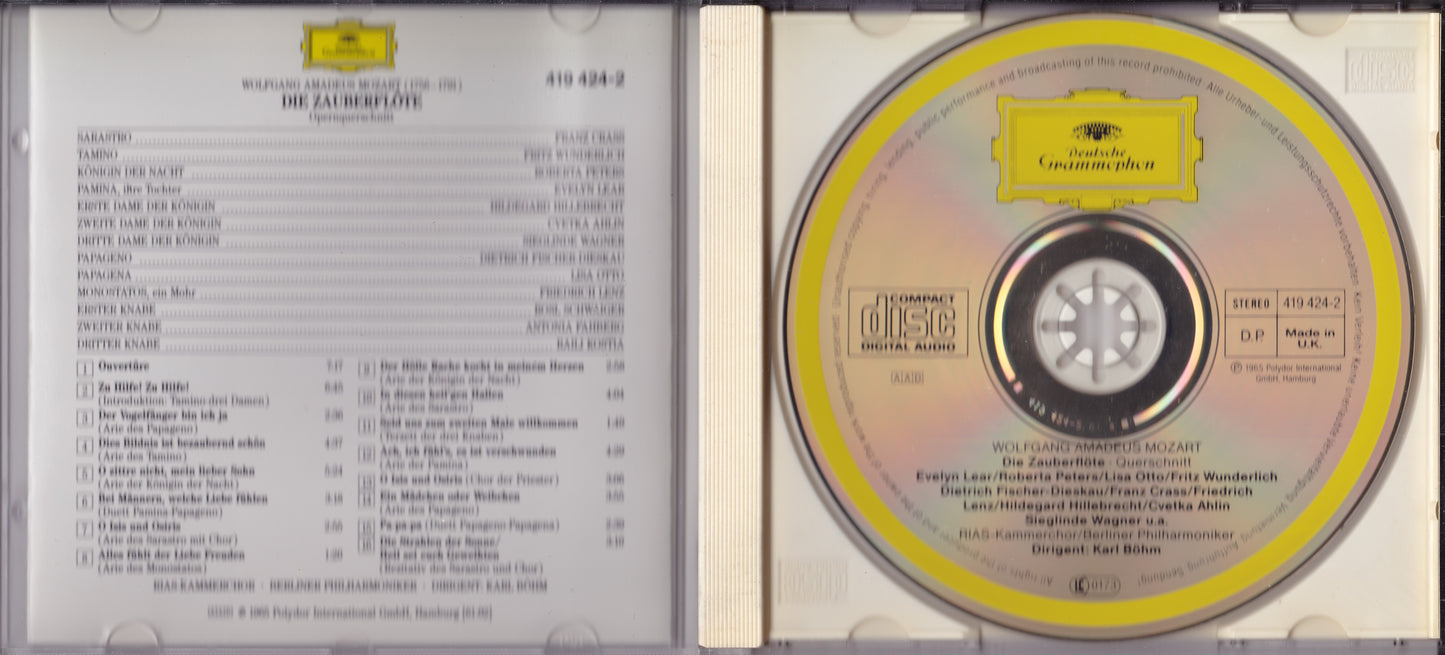 Wolfgang Amadeus Mozart – Die Zauberflöte CD album