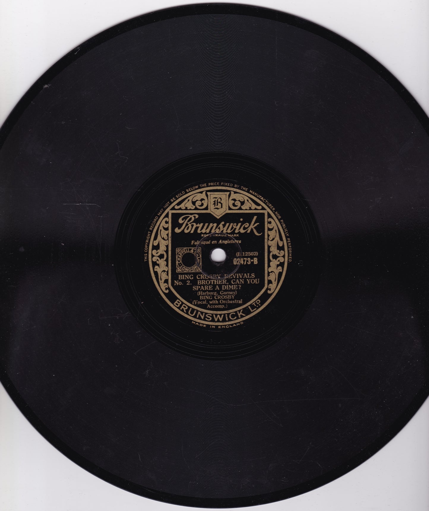 Bing Crosby – Please / Here Lies Love 10" shellac VG/- RE