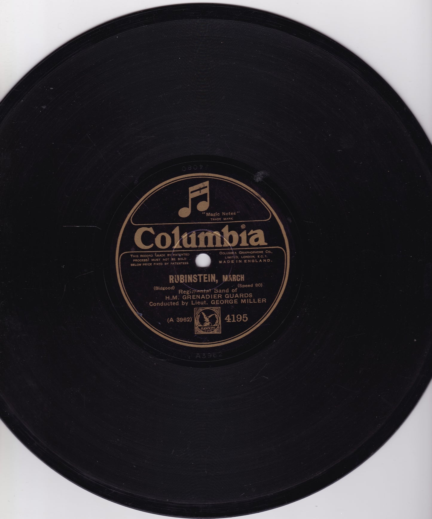 Band Of The Grenadier Guards – Happy Warrior / Rubinstein (Columbia) VG/-