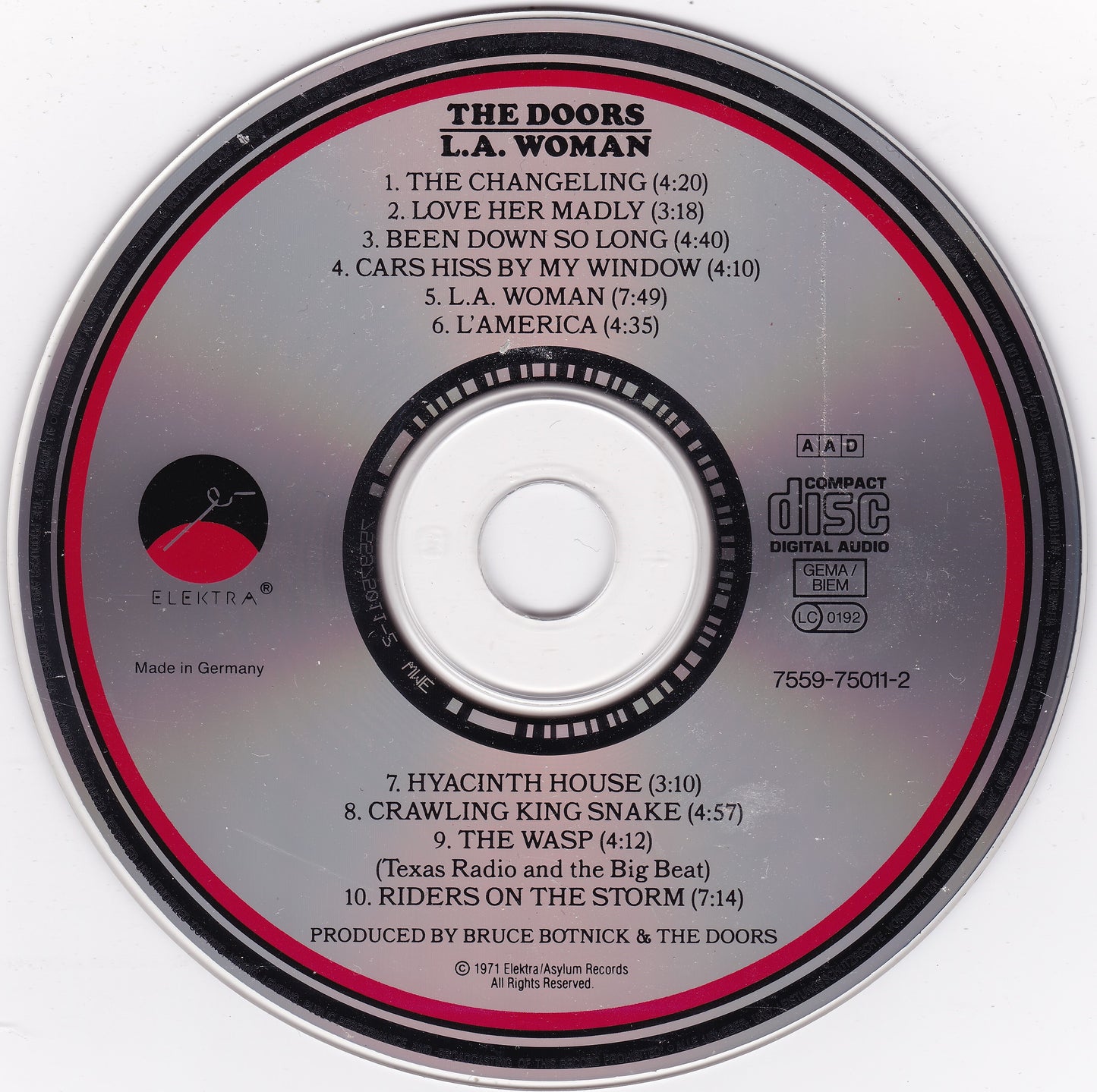 Doors – L.A. Woman (1991) CD album remastered