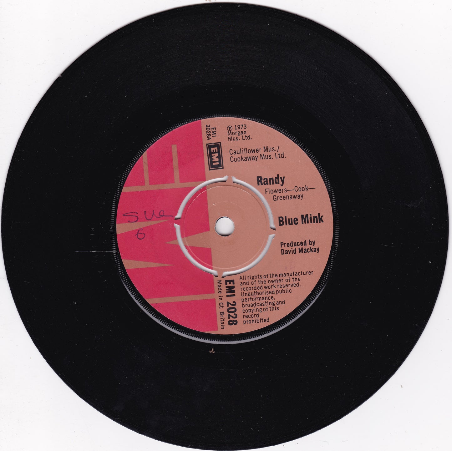 Blue Mink - Randy (EMI, 1973) 7" vinyl single VG/-
