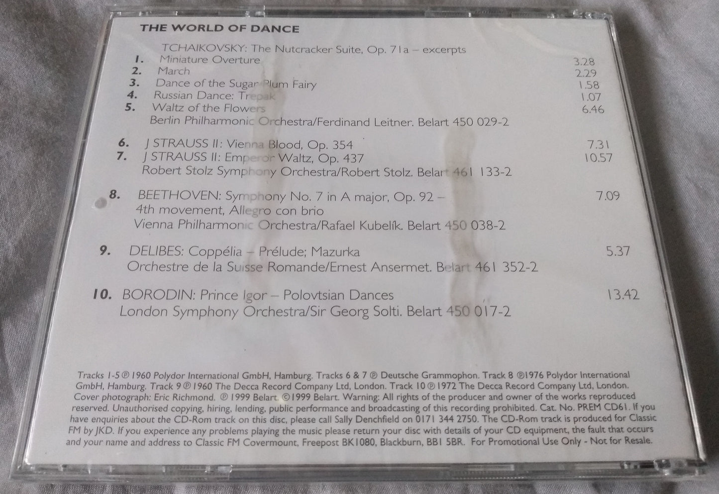 Various – The World Of Dance (1999) Classic FM CD album