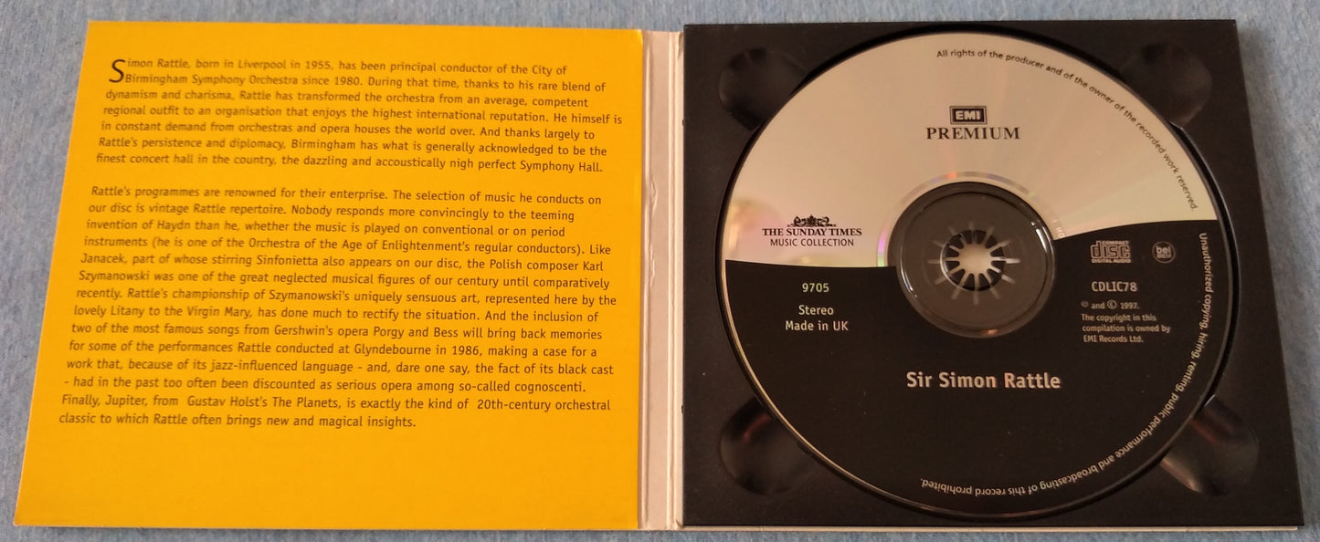 Sir Simon Rattle - Sir Simon Rattle (Sunday Times 1997) CD album