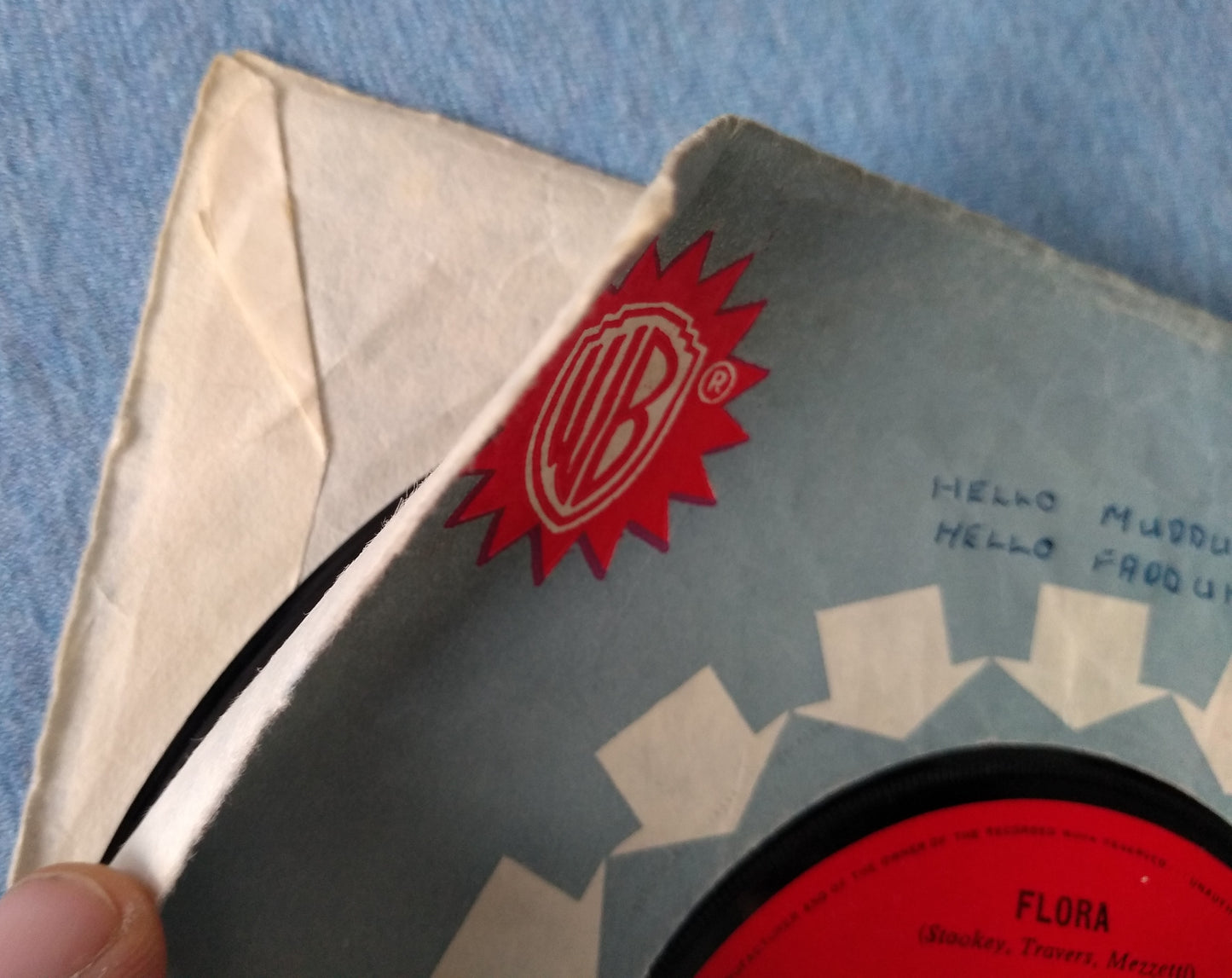 Peter Paul and Mary – Blowin’ In The Wind (Warner Bros 1963) 7” vinyl VG/G+