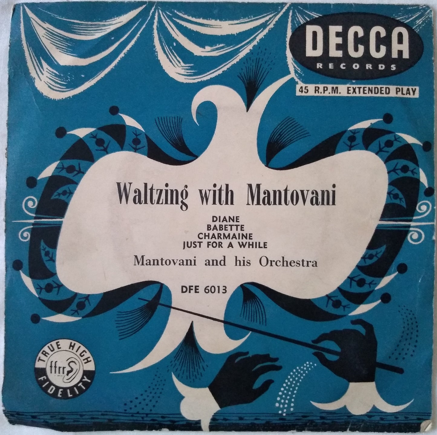 Mantovani And His Orchestra – Waltzing With Mantovani (1955) 7" vinyl EP VG/VG