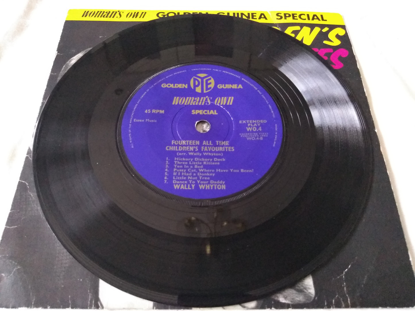 Wally Whyton - 14 All-Time Children's Favourites (1962) 7" vinyl EP VG/VG