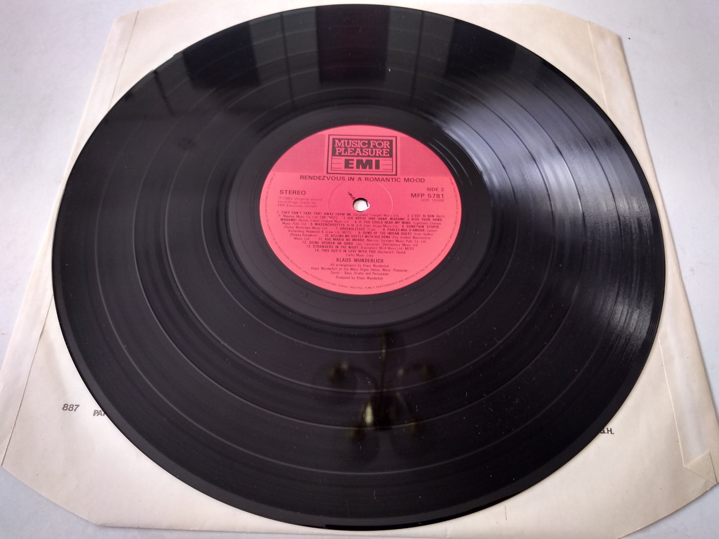 Klaus Wunderlich – In A Romantic Mood (EMI 1982) 12" vinyl LP VG/VG