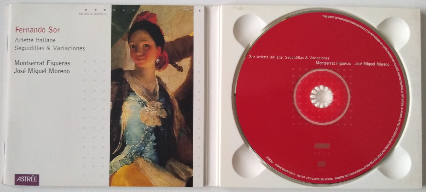 Fernando Sor, Figueras, Moreno–Ariette Italiane, Seguidilllas & Variaciones CD