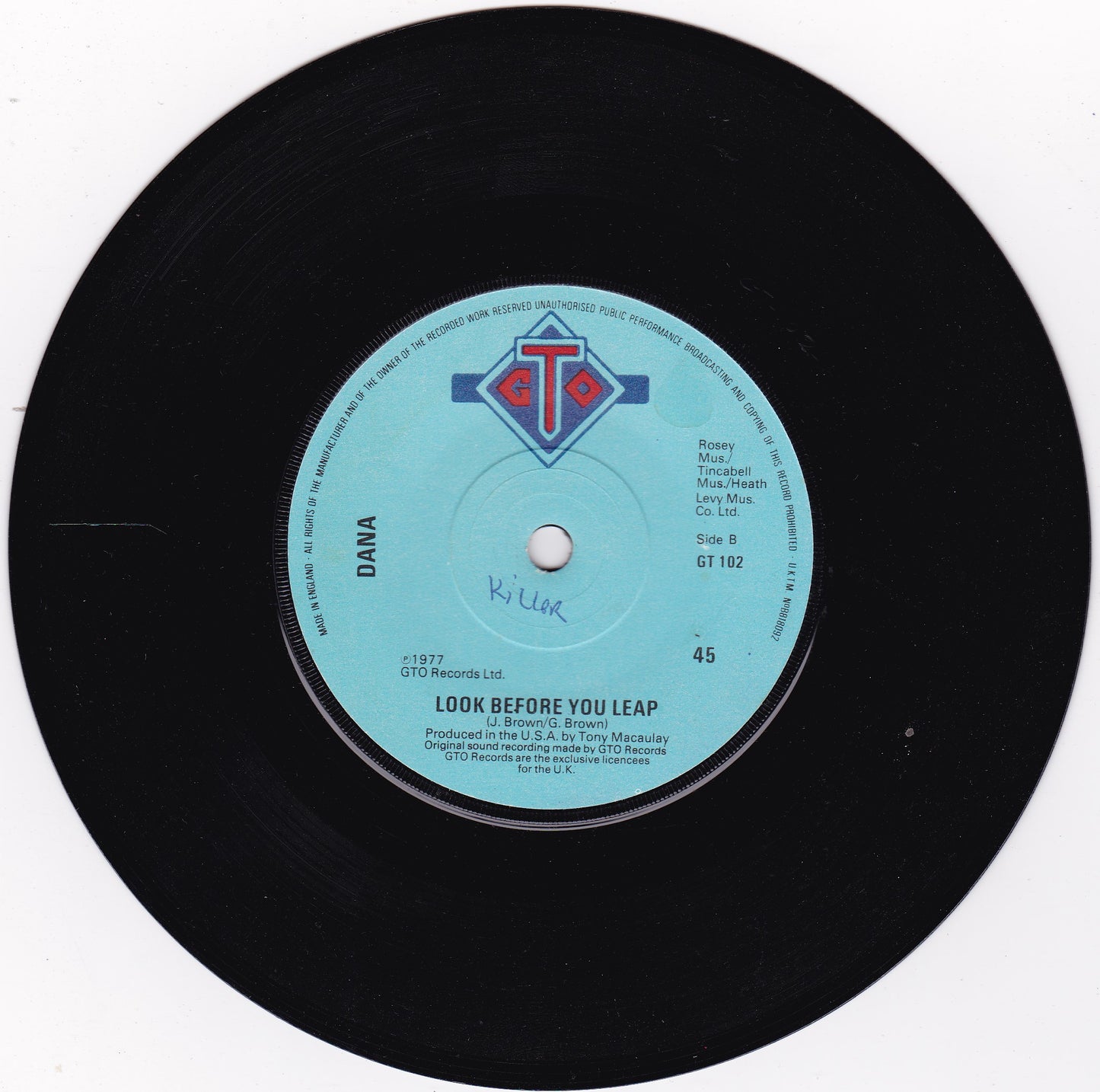 Dana – Put Some Words Together (GTO 1977) 7" vinyl single G+/-