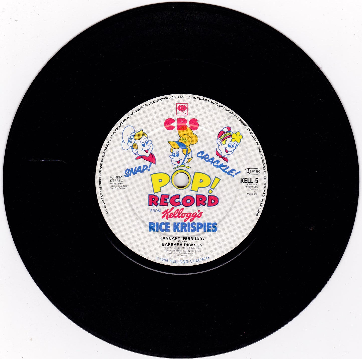 Barbara Dickson - January, February/Fiction Factory - (Feels Like) Heaven 7" VG/-
