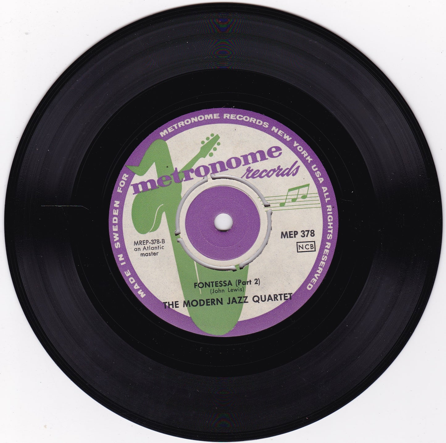 The Modern Jazz Quartet - Fontessa (Metronome 1957) 7" vinyl P/S EP VG/VG