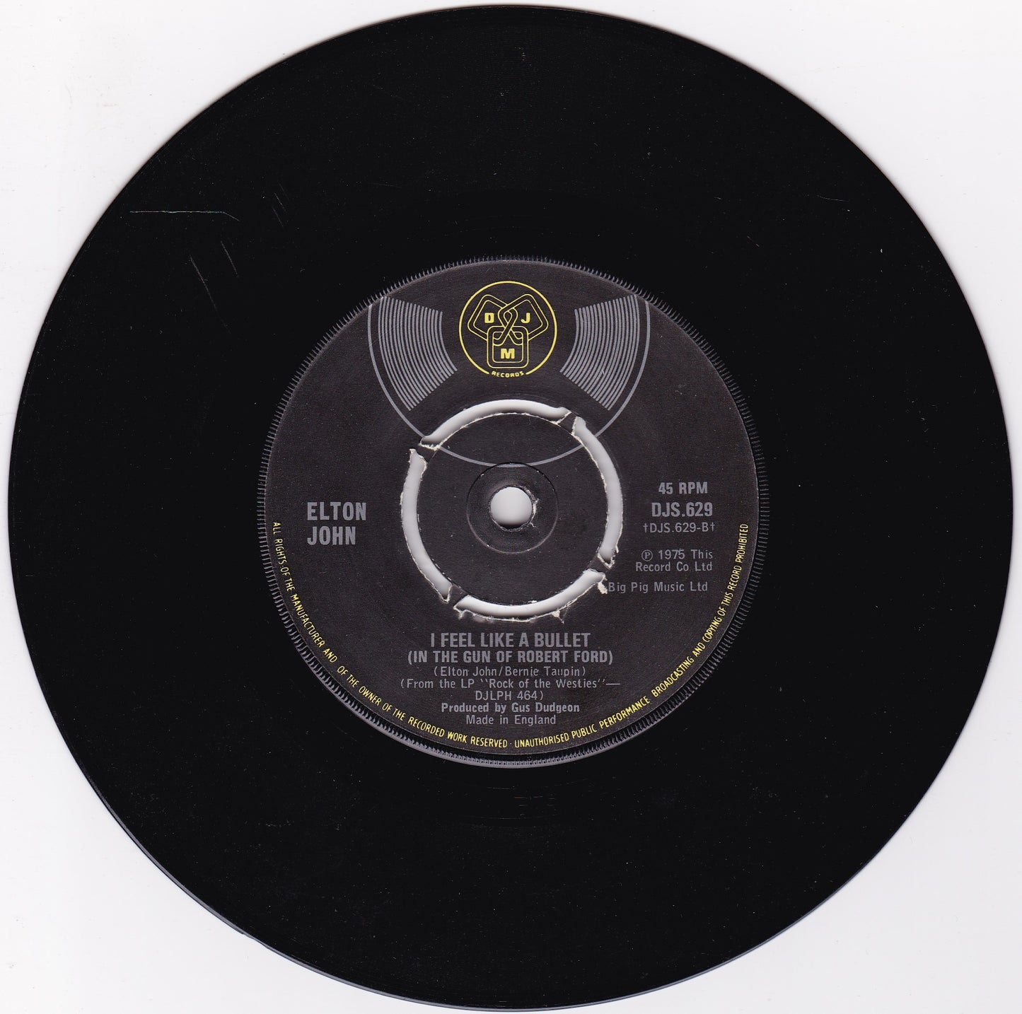 Elton John – Grow Some Funk Of Your Own (DJM 1976) 7" vinyl single G+/-