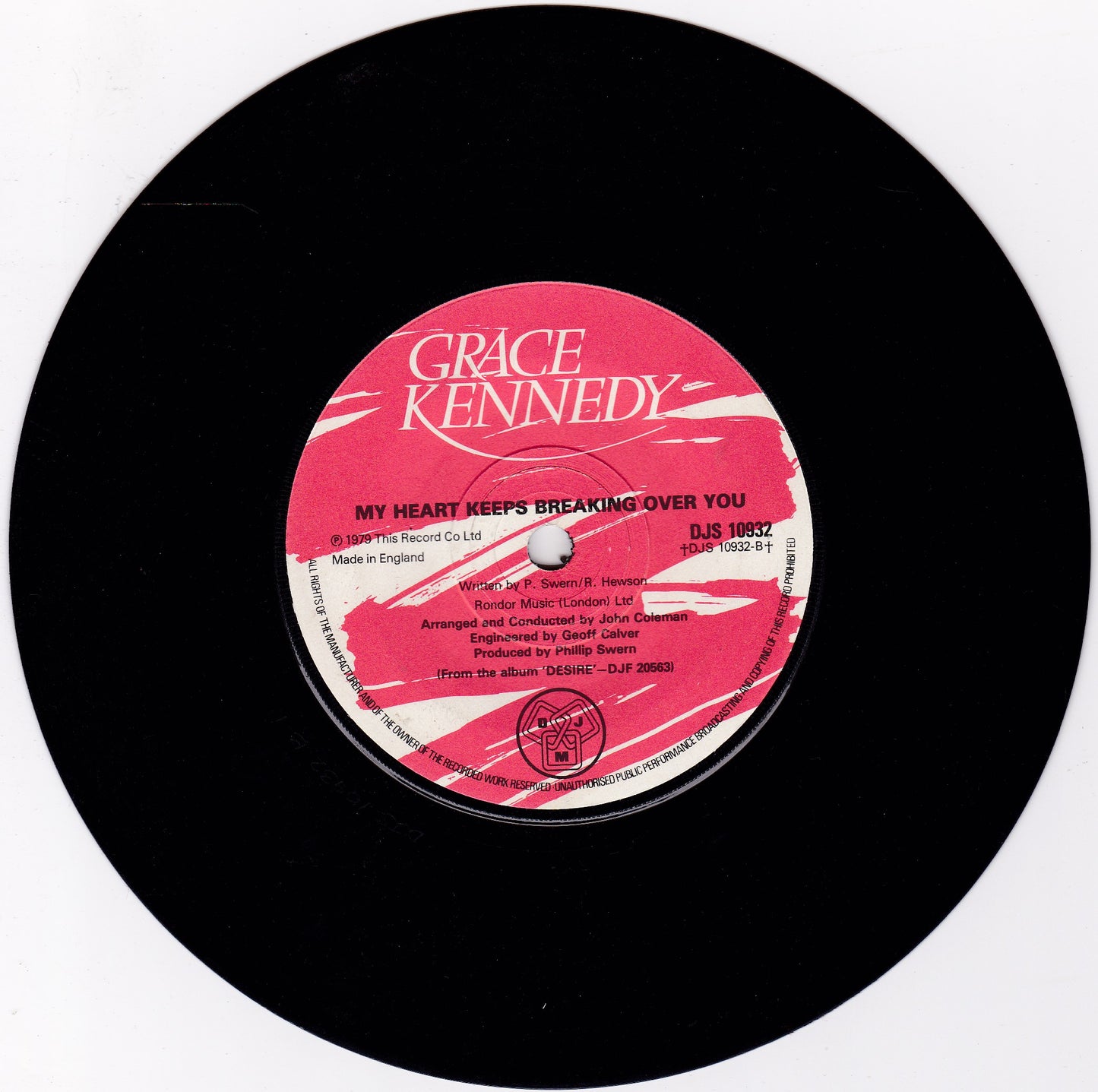 Grace Kennedy – Fandango Dancing (DJM 1979) 7" vinyl single G+/- promo