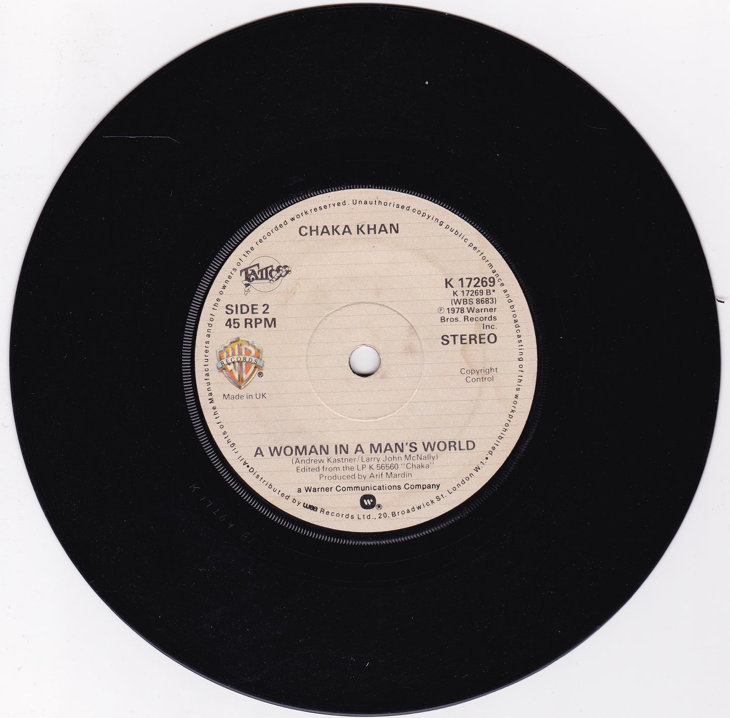 Chaka Khan – I'm Every Woman (WB 1978) 7" vinyl single G+/-