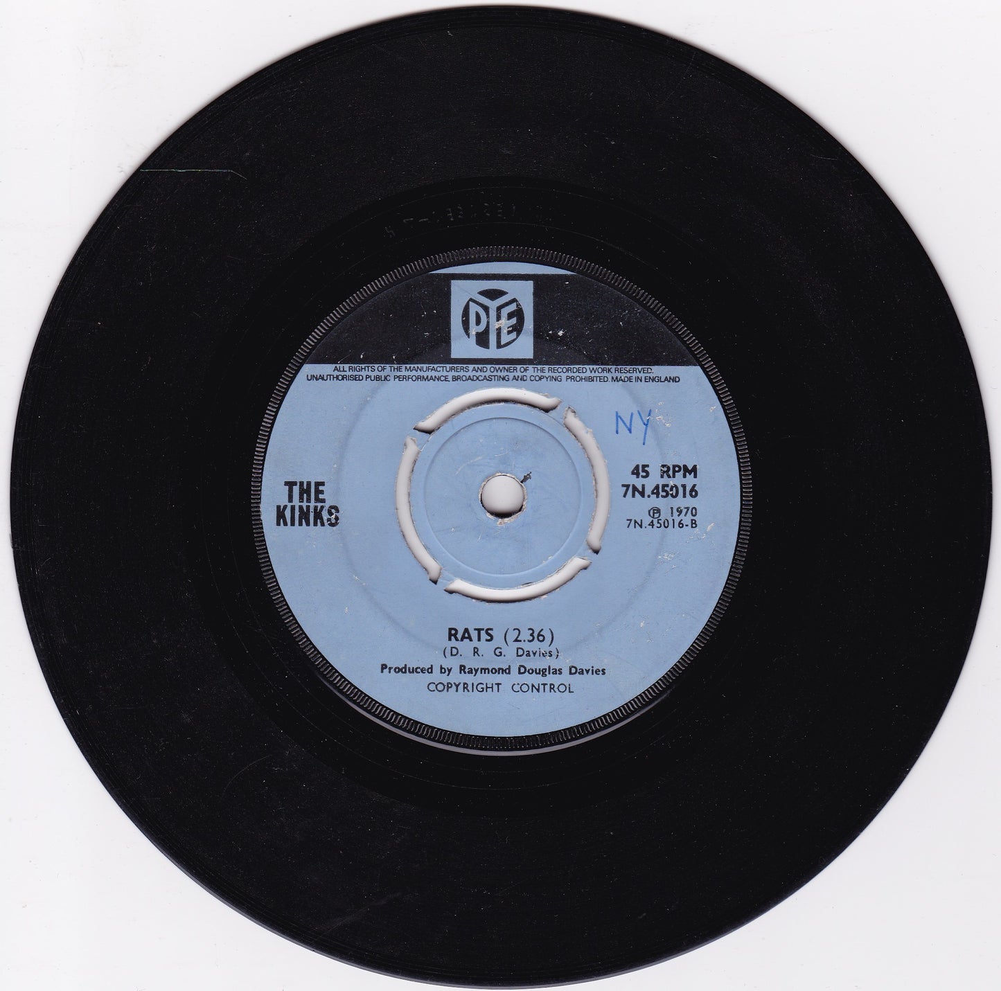 The Kinks – Apeman (Pye 1970) 7" vinyl single G+/-