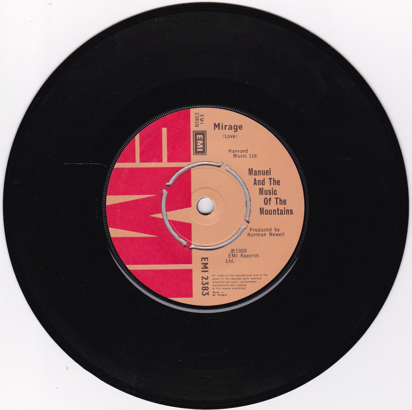 Manuel And The Music Of The Mountains – Rodrigo's Guitar Concerto De Aranjuez 7" vinyl single VG/-