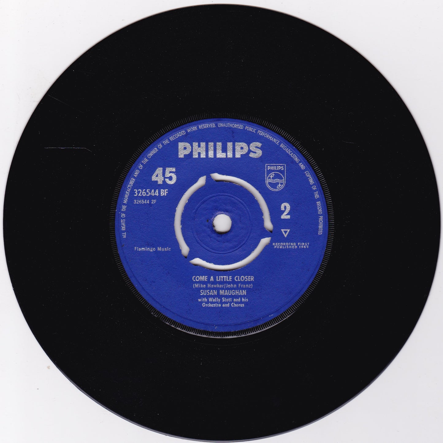 Susan Maughan - Bobby's Girl (Philips 1962) 7" vinyl single VG/-