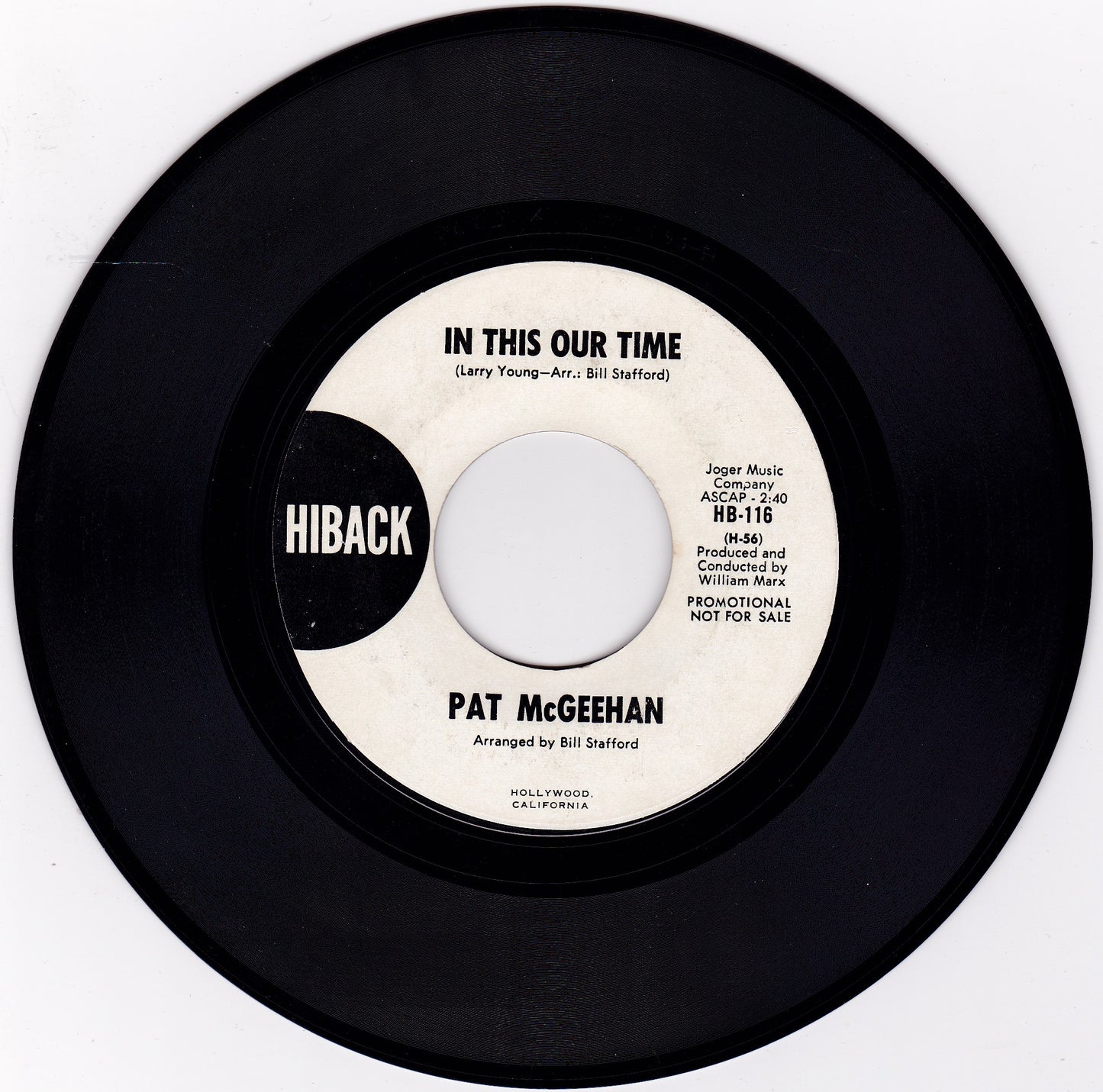 Pat McGeehan – Requiem For A King (Hiback 1968) 7" vinyl single promo G+/- jukebox