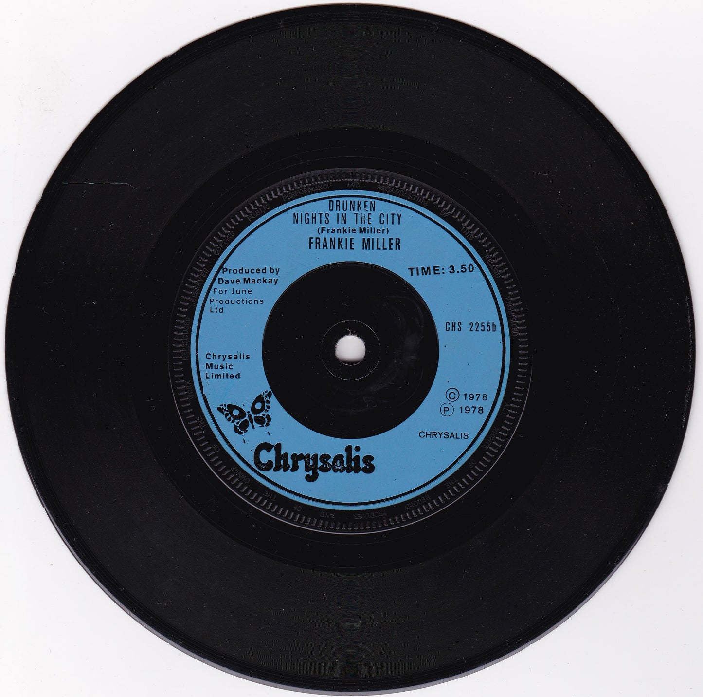 Frankie Miller – Darlin' (Chrysalis 1978) 7" vinyl single VG/-