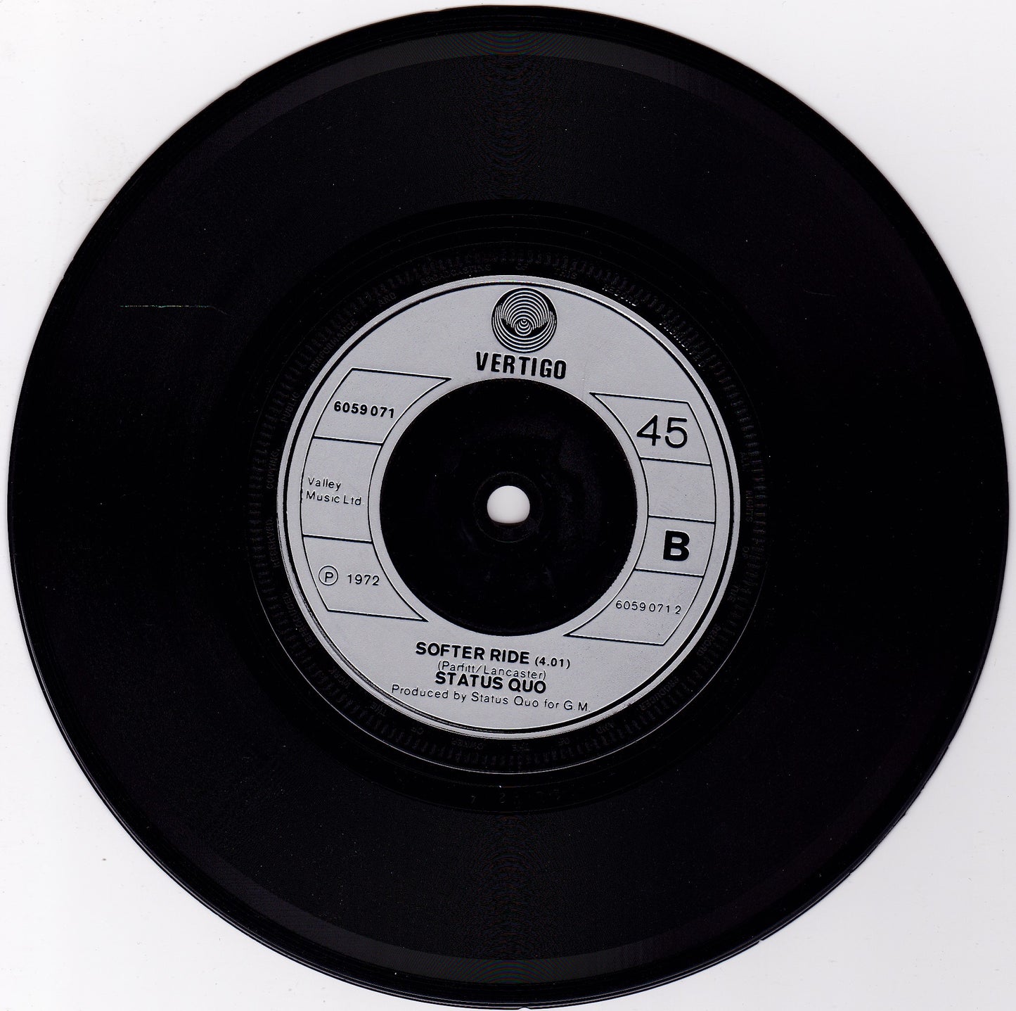 Status Quo – Paper Plane (Vertigo 1972) 7" vinyl single G+/-