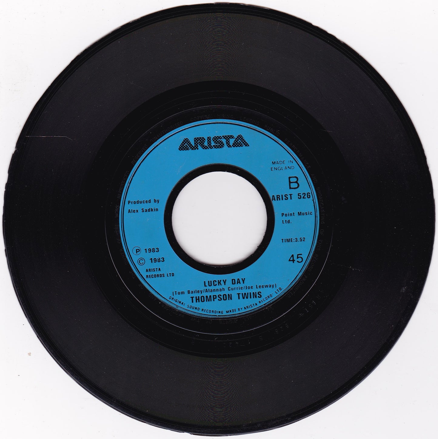 Thompson Twins - We Are Detective (Arista 1983) 7" vinyl single G+/- jukebox centre