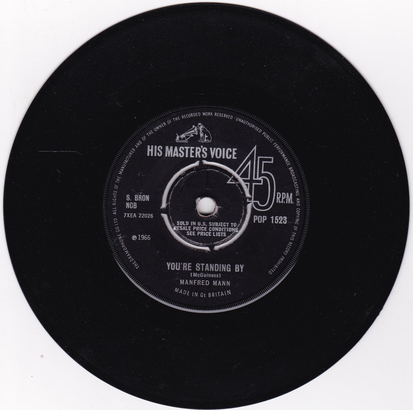 Manfred Mann – Pretty Flamingo (HMV 1966) 7" vinyl single G+/-