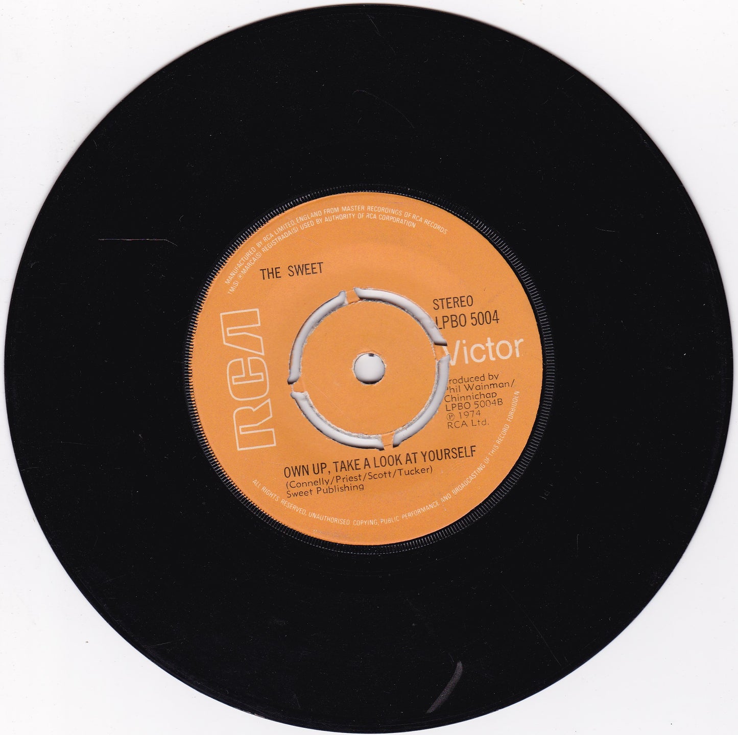 The Sweet – Teenage Rampage (RCA 1974) 7" vinyl single G/-