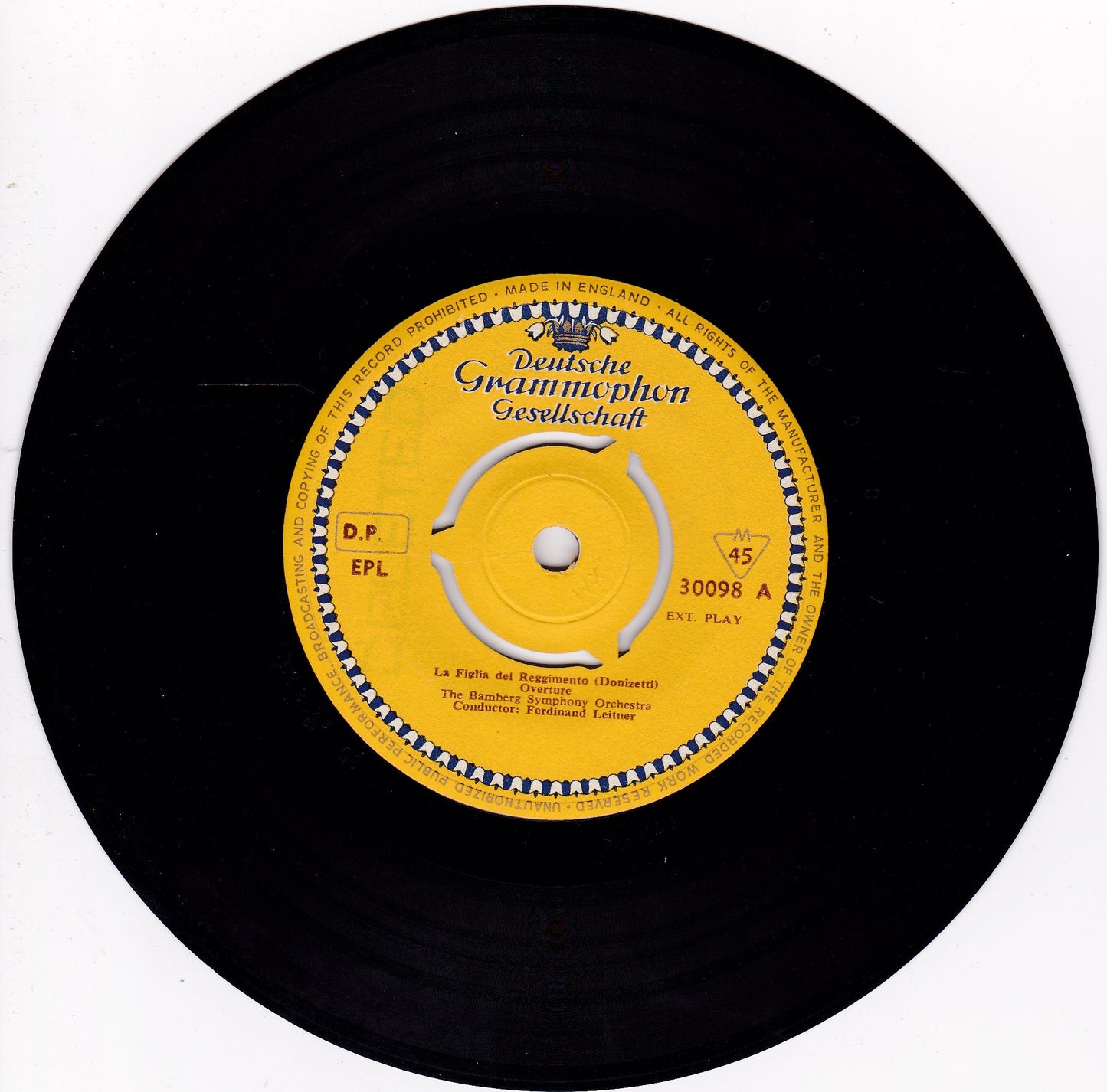 Donizetti - La Figlia Del Reggimento (Deutsche Grammophon) 7" vinyl EP VG/G+