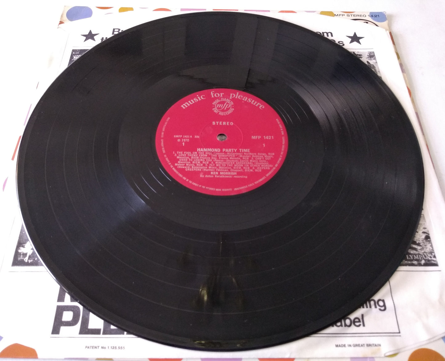 Ken Morrish – Hammond Party Time (EMI 1970) 12" vinyl LP VG/VG
