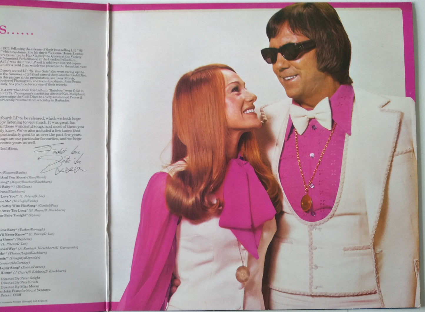 Peters & Lee – Peters & Lee Favourites (Philips 1975) 12" vinyl LP VG/VG