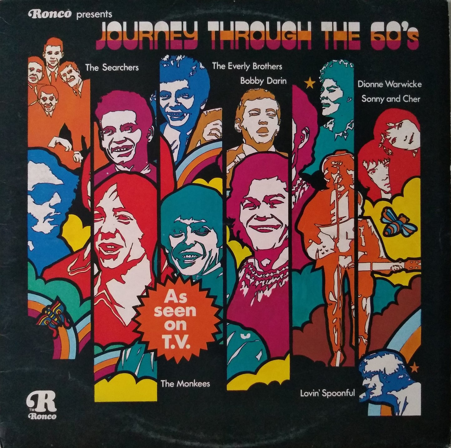 Various – Journey Through The 60's (Ronco 1974) 12" vinyl LP VG/VG