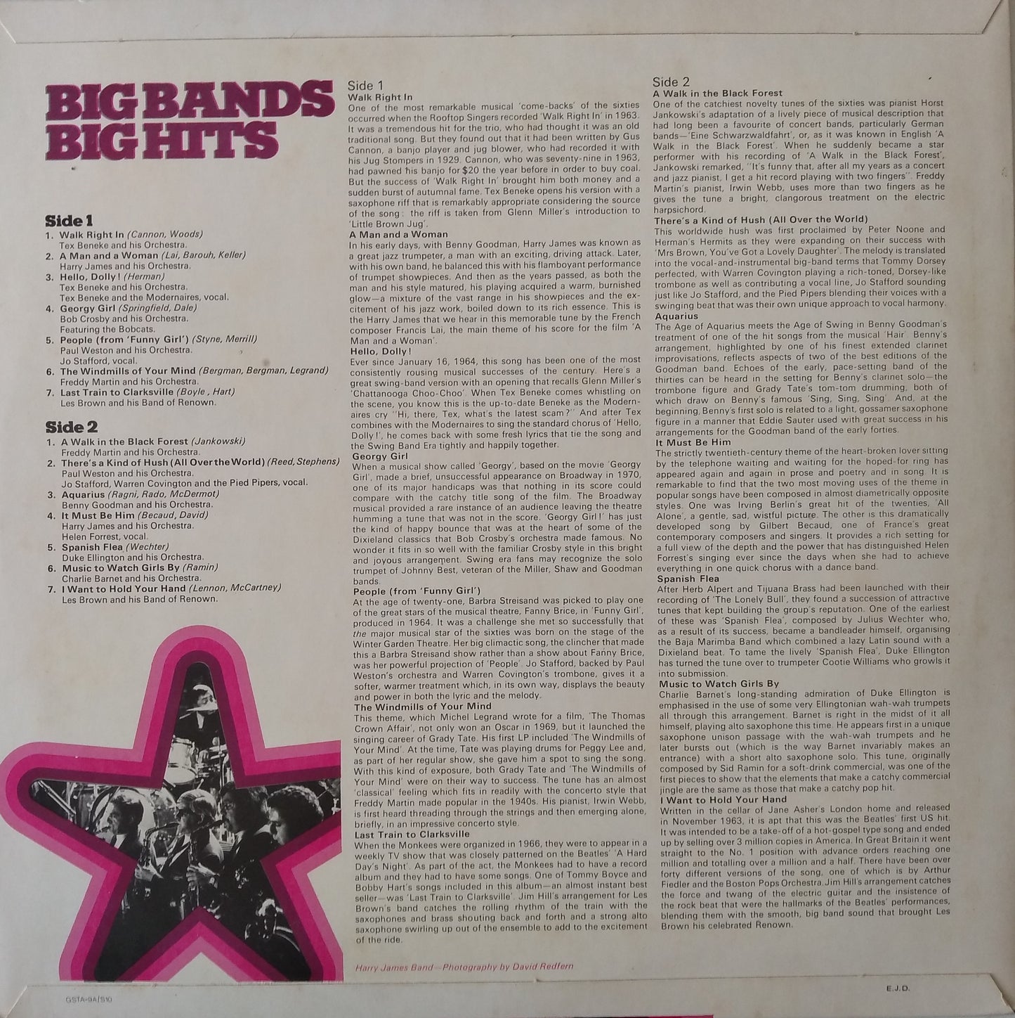 Various – Big Bands - Big Hits (Readers Digest 1972) 12" vinyl LP VG/VG