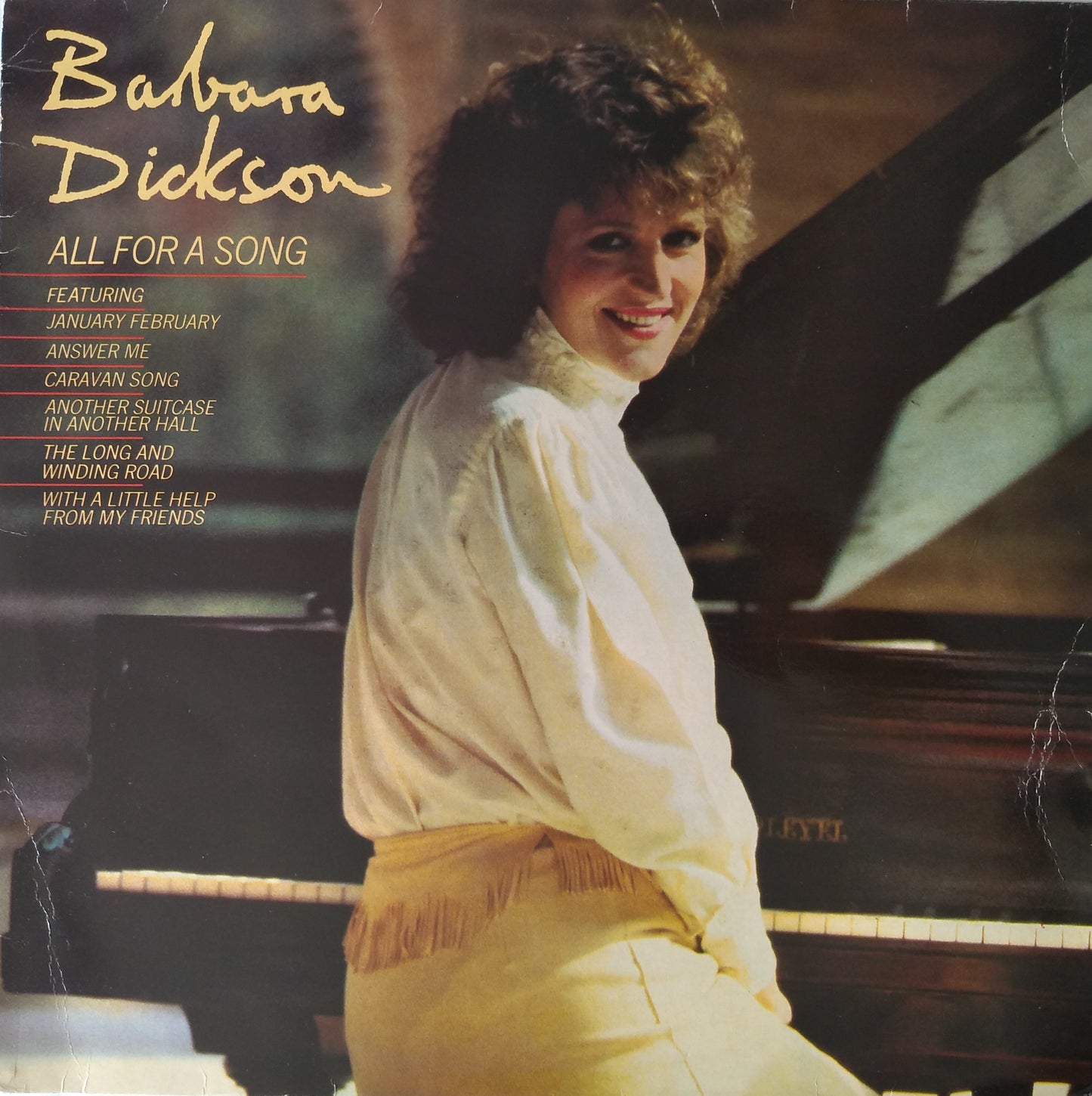 Barbara Dickson - All For A Song (Epic 1982) 12" vinyl LP VG/VG