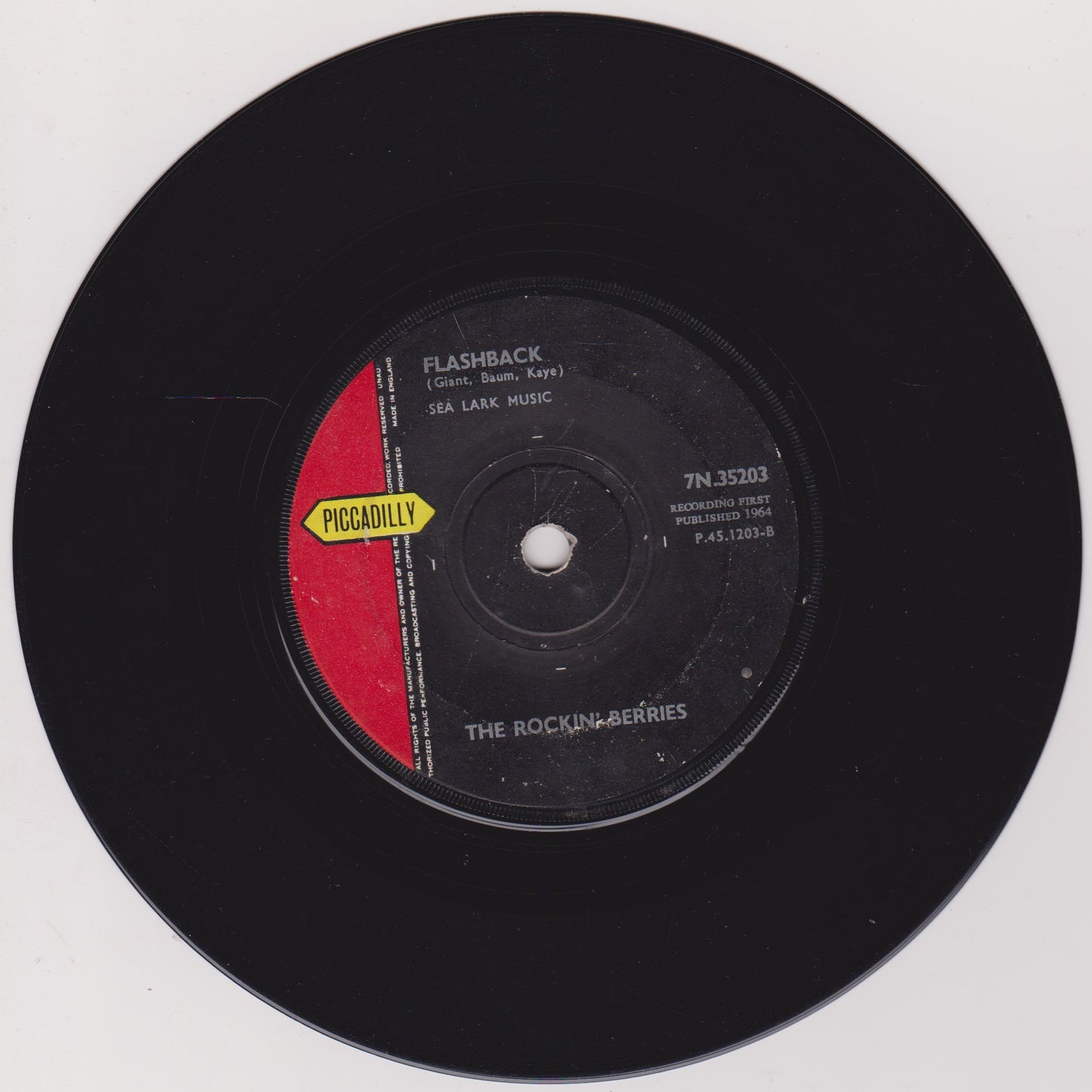 The Rockin' Berries – He's In Town (Piccadilly 1964) 7" vinyl single G+/-