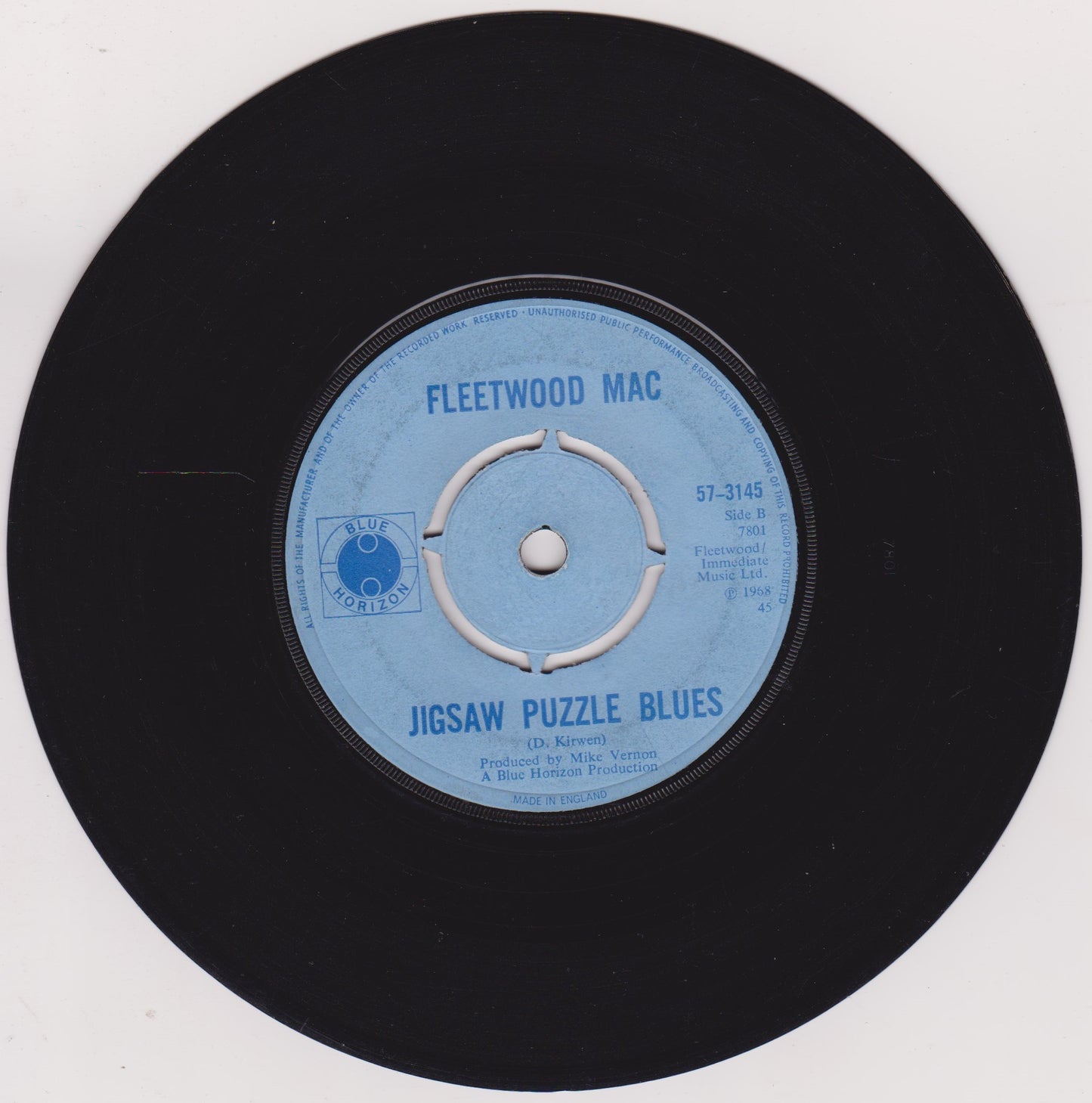 Fleetwood Mac – Albatross (Blue Horizon 1968) 7" vinyl single G+/-