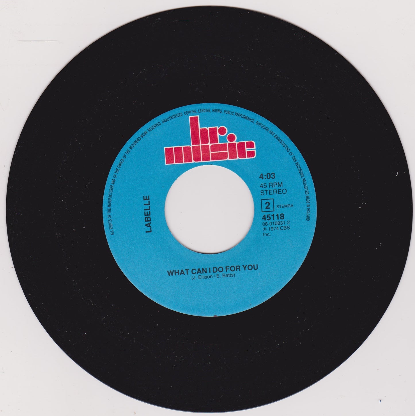 LaBelle – Voulez Vous Coucher Avec Moi Ce Soir? (Lady Marmelade) 7" vinyl VG/VG