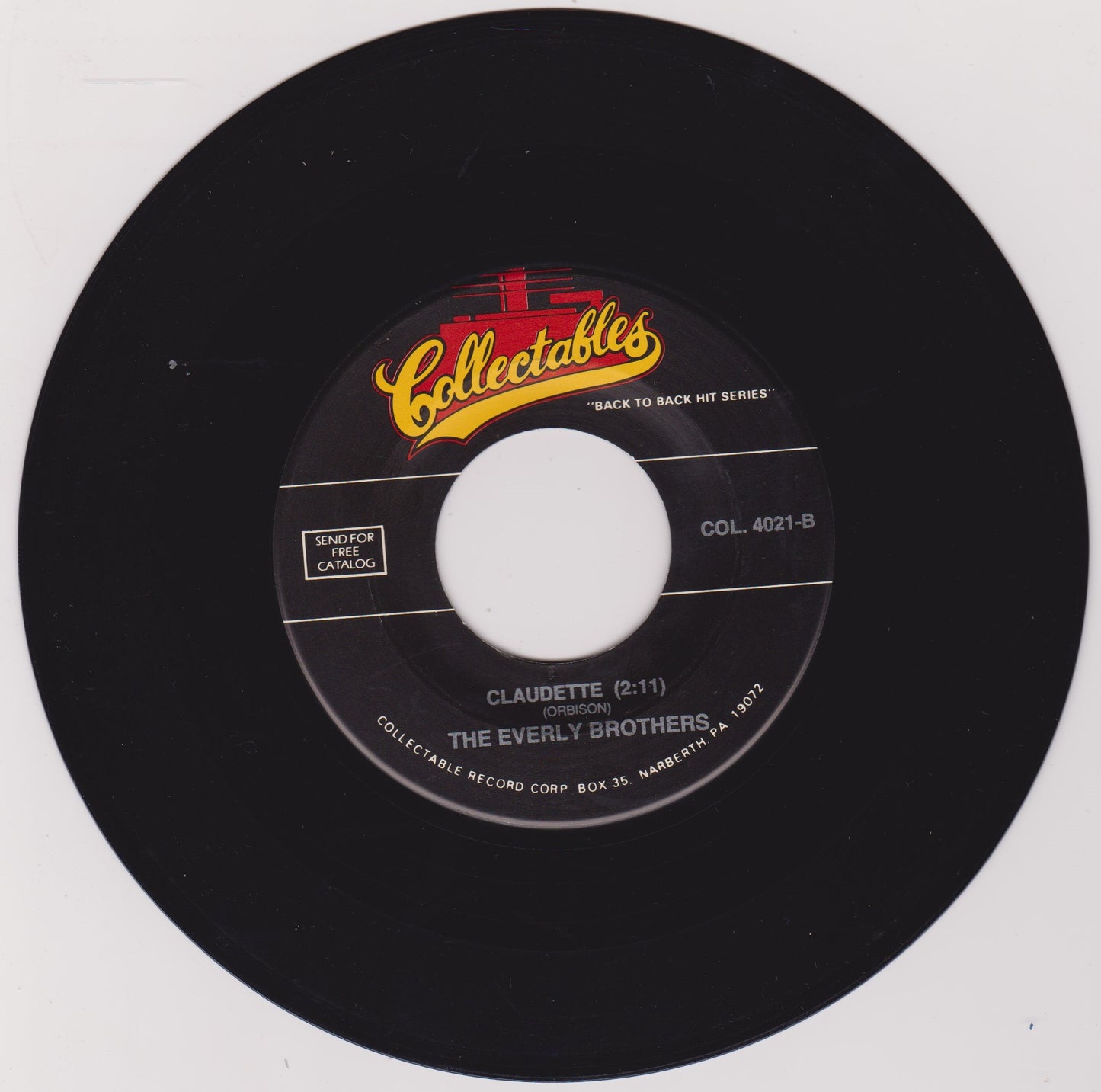 The Everly Brothers - All I Have To Do Is Dream / Claudette 7" US vinyl VG/VG