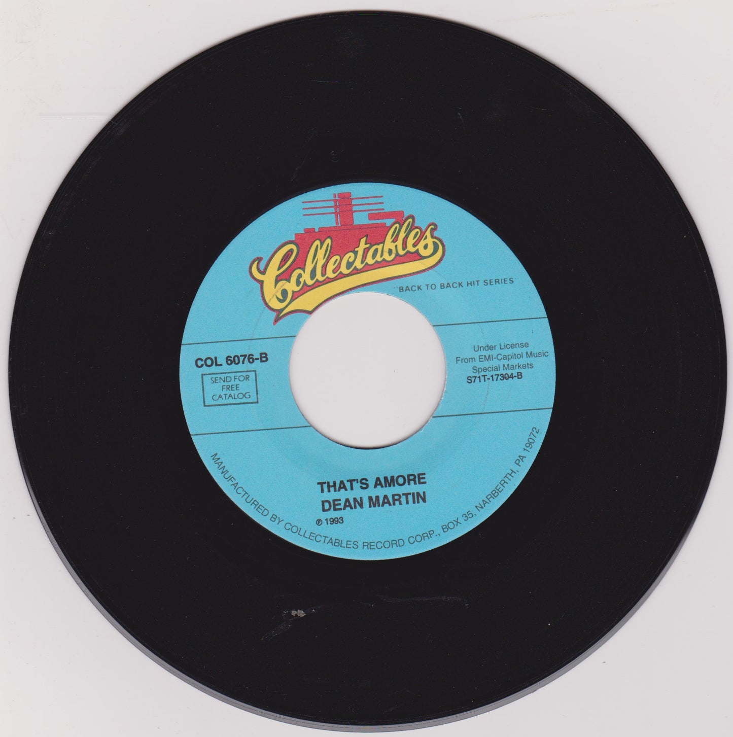 Dean Martin – Memories Are Made Of This / That's Amore 7" vinyl single US VG/-
