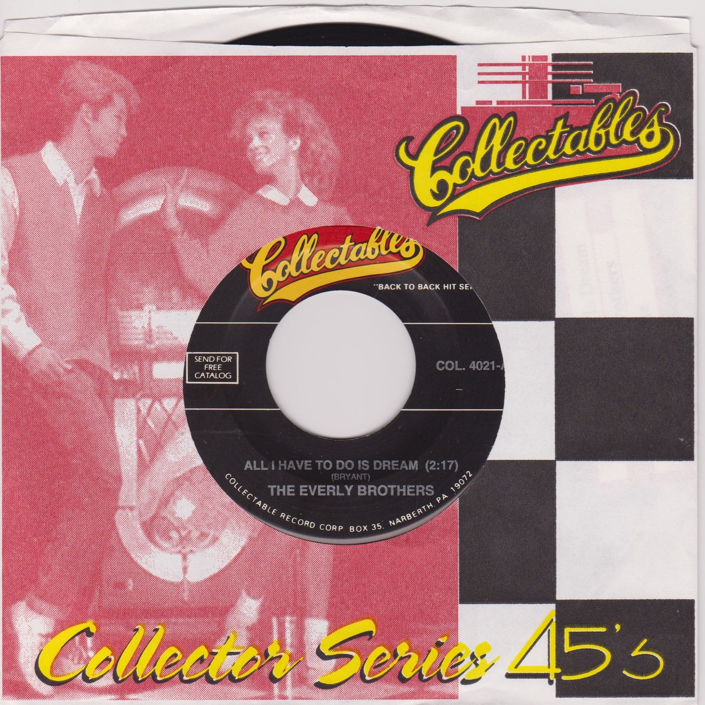The Everly Brothers - All I Have To Do Is Dream / Claudette 7" US vinyl VG/VG