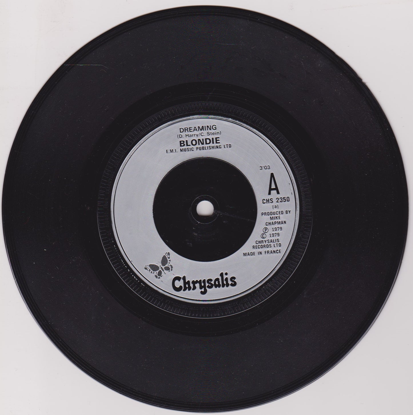 Blondie – Dreaming (Chrysalis 1979) 7" vinyl P/S single VG/VG
