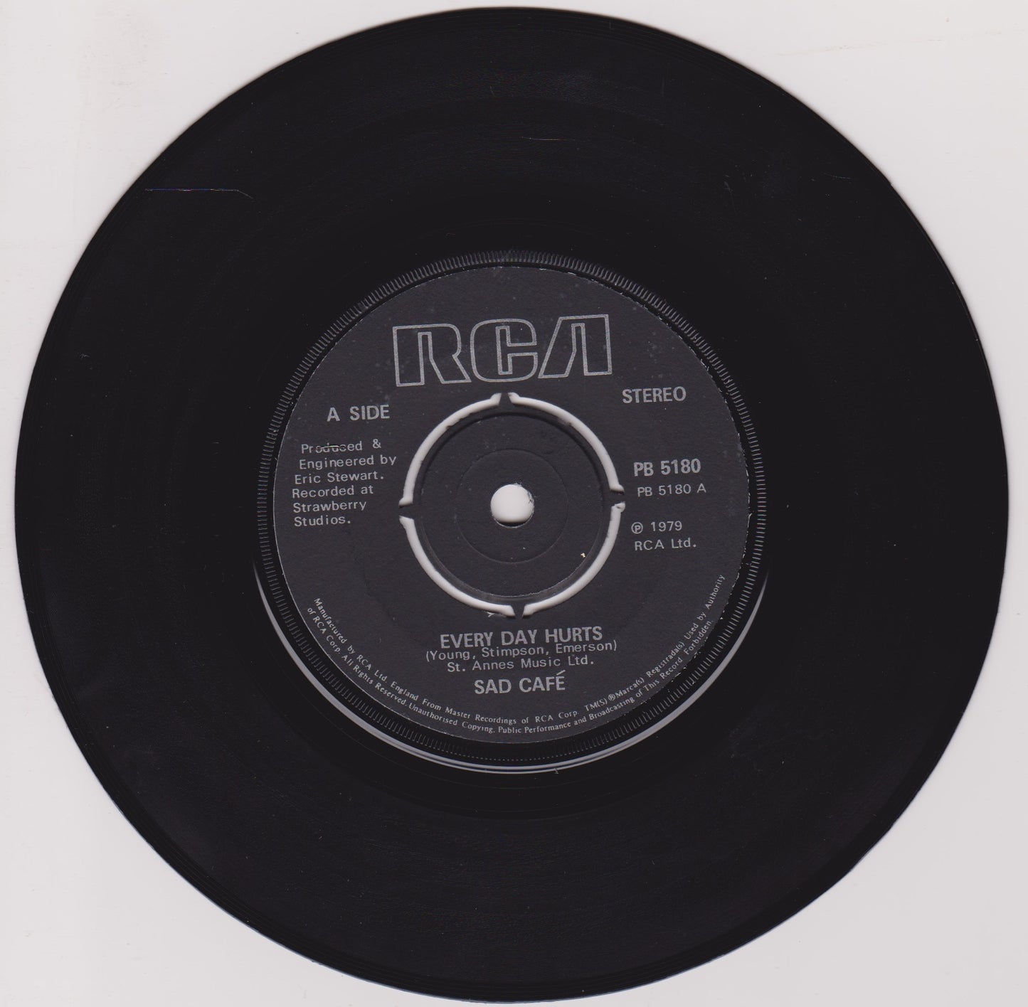 Sad Café - Every Day Hurts (RCA 1979) 7" vinyl single VG/-