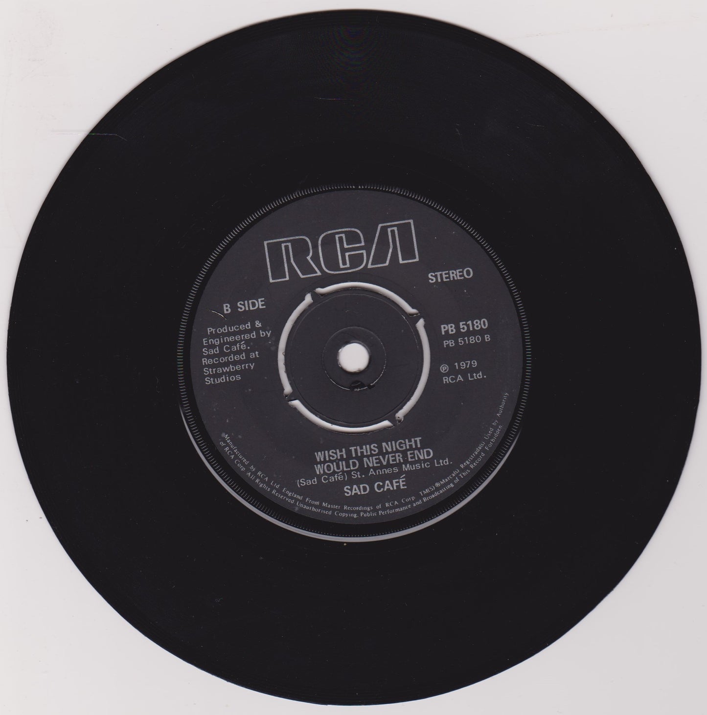 Sad Café - Every Day Hurts (RCA 1979) 7" vinyl single VG/-