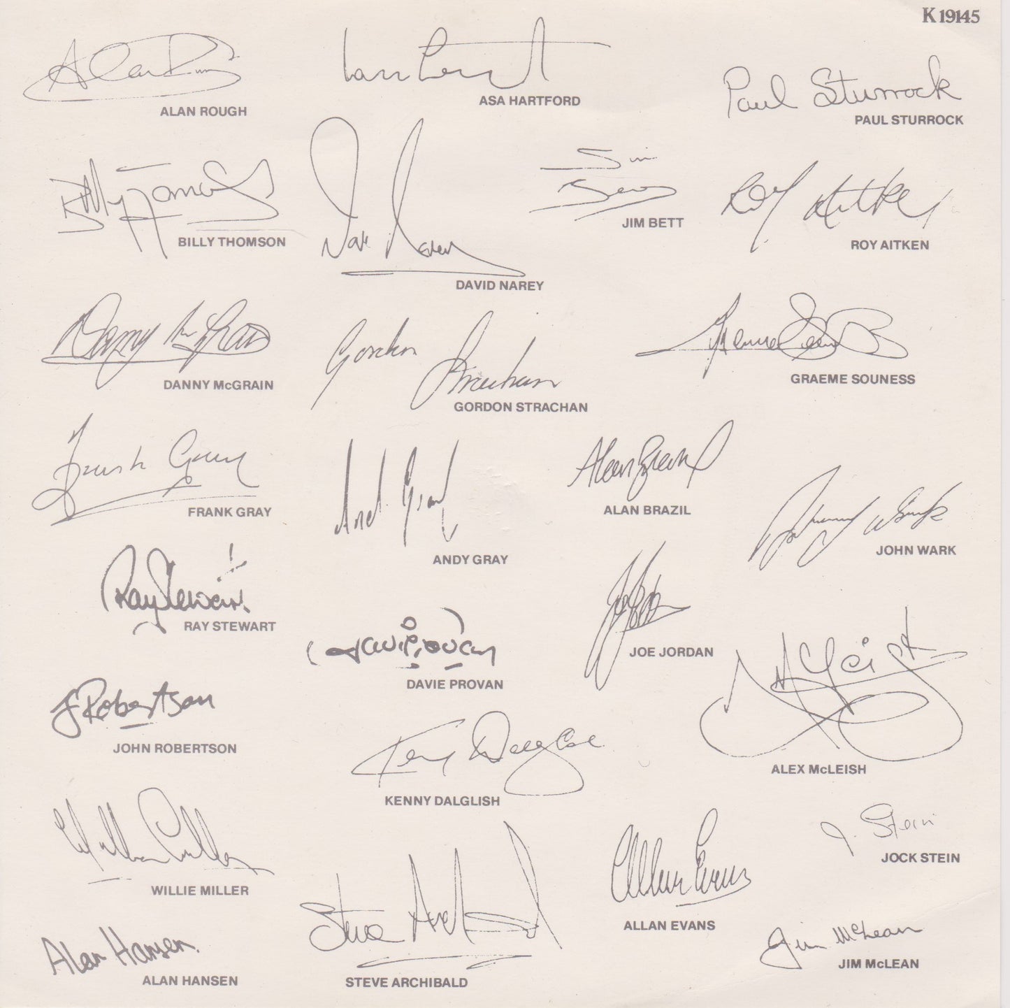 The Scottish World Cup Squad – We Have A Dream (WEA 1982) 7" vinyl P/S single VG/G