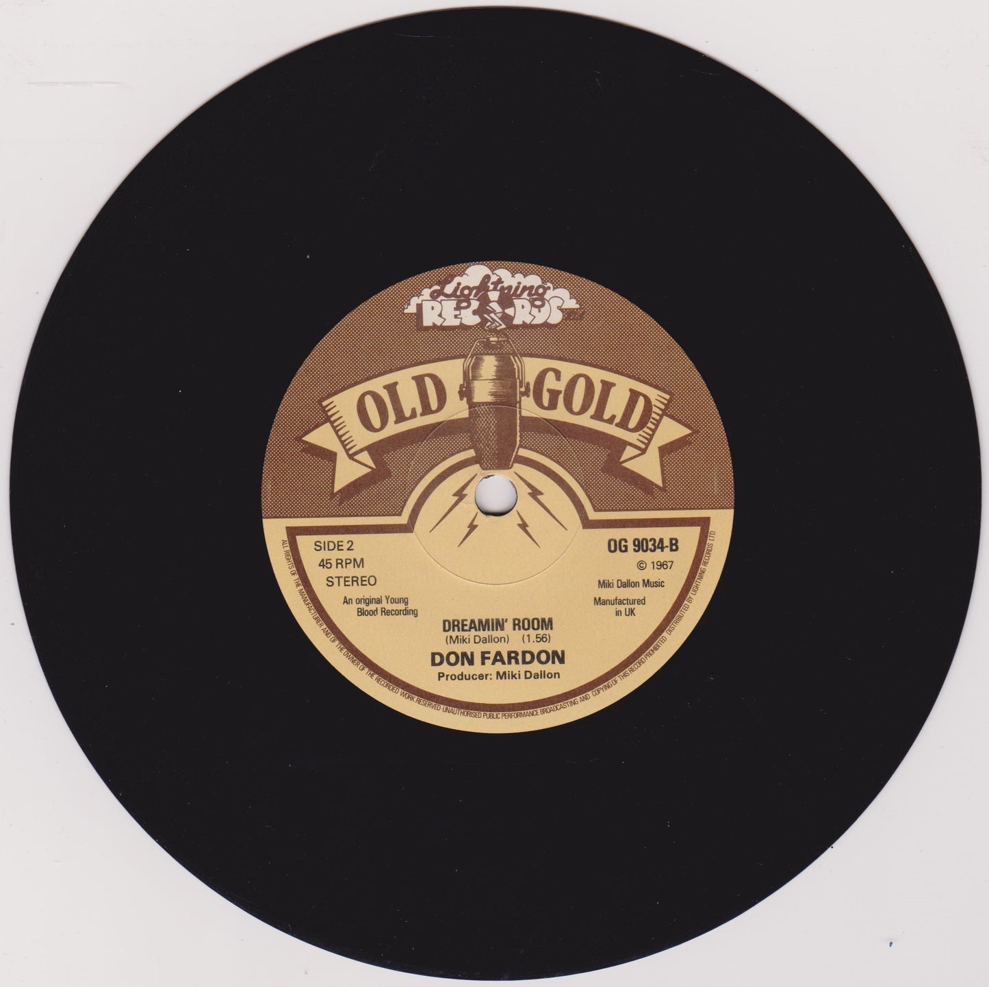 Don Fardon – Indian Reservation (Old Gold 1979) 7" vinyl single VG/VG