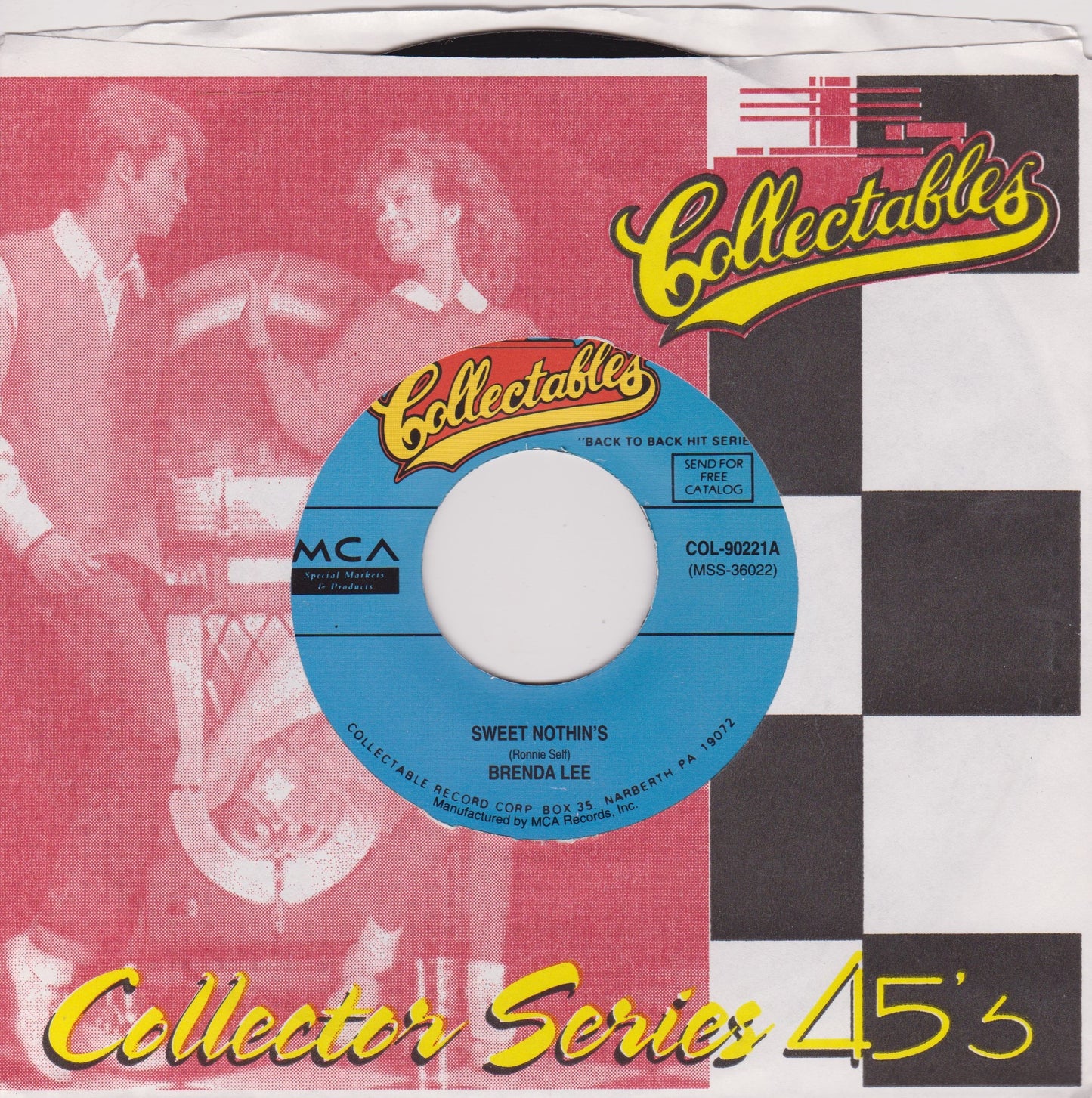 Brenda Lee – Sweet Nothin's / I Want To Be Wanted 7" US vinyl single VG/VG jukebox