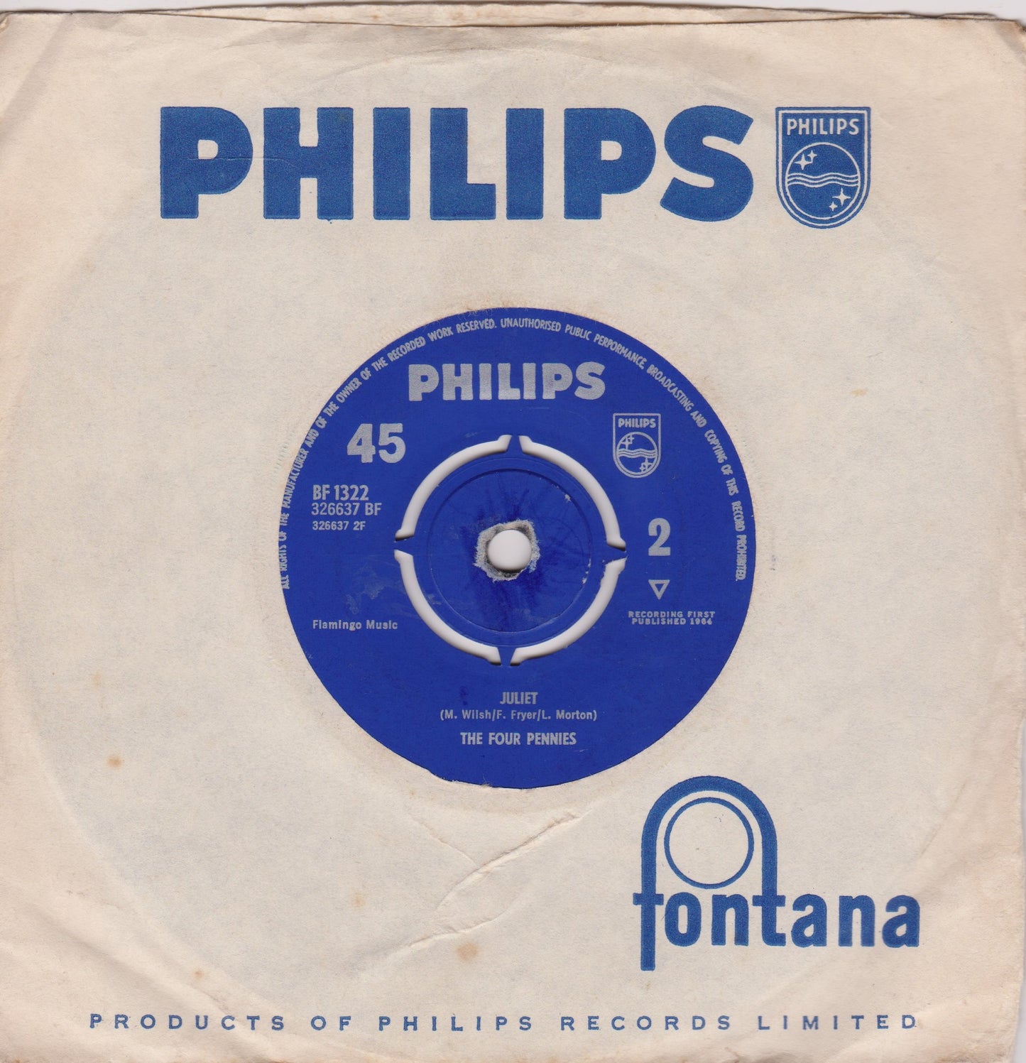 The Four Pennies – Tell Me Girl (What Are You Gonna Do) 7" vinyl single VG/VG